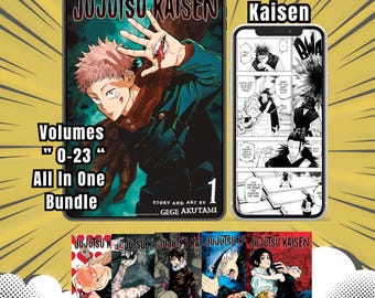 Jujutsu Kaisen Manga Volumes 0–23  Bundle PDF | Anime Comic Book Gift Set