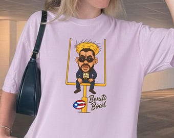 Benito Bowl T-Shirt, Baby Tee , Bunny Bowl Tee , Puerto Rico Football, Funny Football Fan Tee