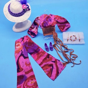 Vintage Barbie LIVE ACTION SET Nice!  Plus Free handmade accessories