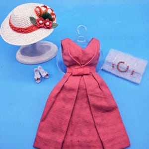 strapless open back dress Retrolicious Pink Cats & Teacups Cotton Collared Dress Medium