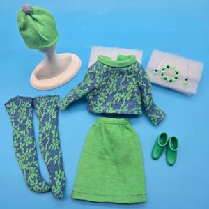 Vintage Barbie FRANCIE GAD ABOUTS 1960&#39;s Plus free handmade necklace set