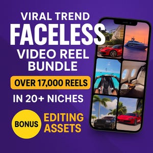 The Ultimate Viral Reel Vault: 17,000+ Faceless Videos to Dominate TikTok, Reels & Shorts