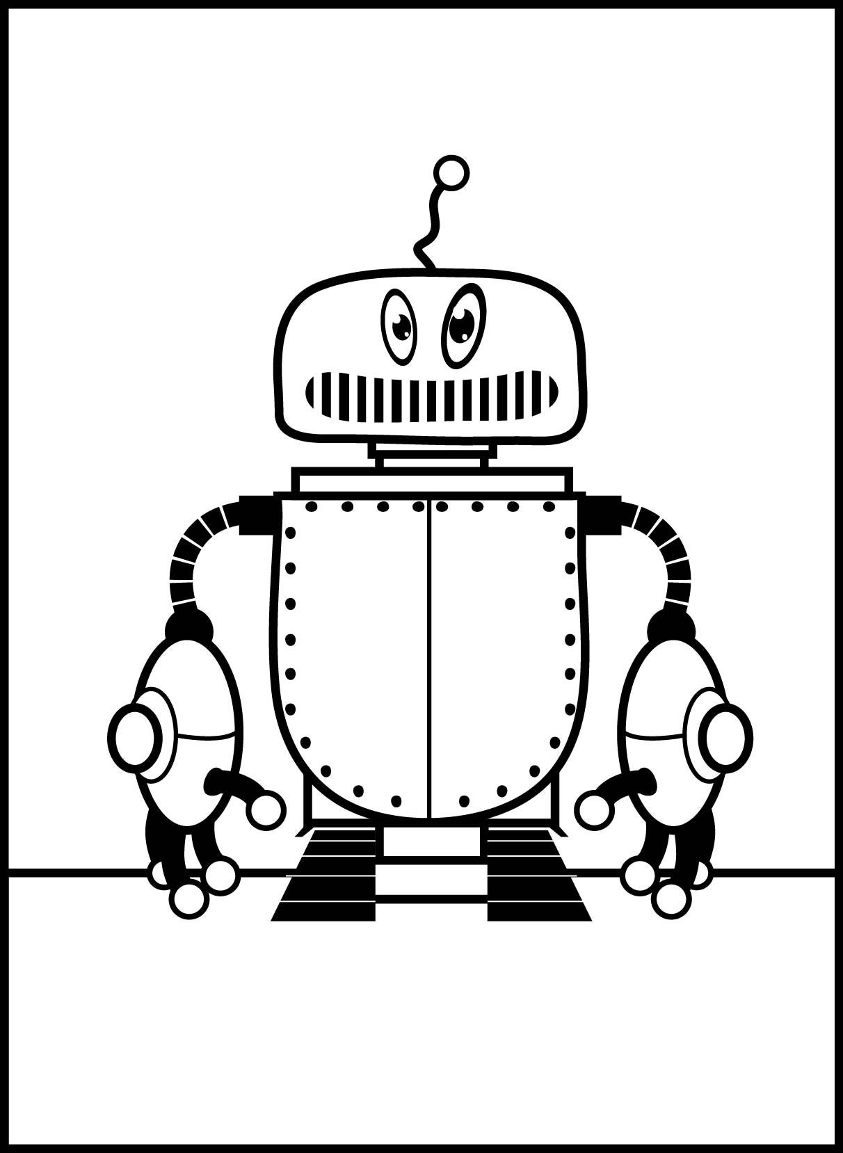 Download Robot Coloring Pages