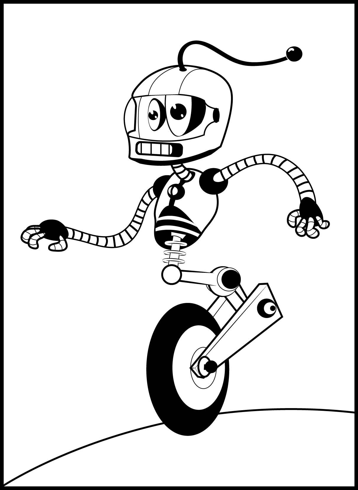 robot coloring pages