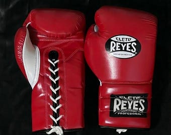 Guantes de boxeo Cleto Reyes personalizados con cordones / Guantes profesionales para entrenamiento y sparring / Regalo para boxeadores