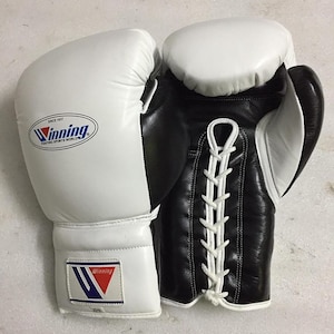 Custom Made Winning Boxing Gloves Genuine Leather, Lace up Boxing Gloves, Professional Boxing Gear, Birthday Gift, Anniversary Gift