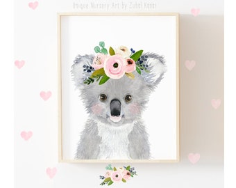 koala nursery decor for baby girl