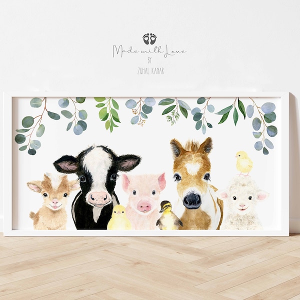 Farm Animal Nursery Decor Etsy