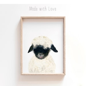 Nursery decor Lamb, Farm nursery prints, Baby Lamb Print,Kids Decor, Farmhouse style nursery, Nursery wall decor, Nursery Sheep