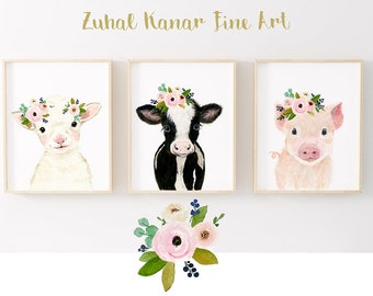 baby farm animal nursery decor
