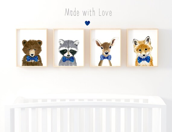 baby animal nursery prints