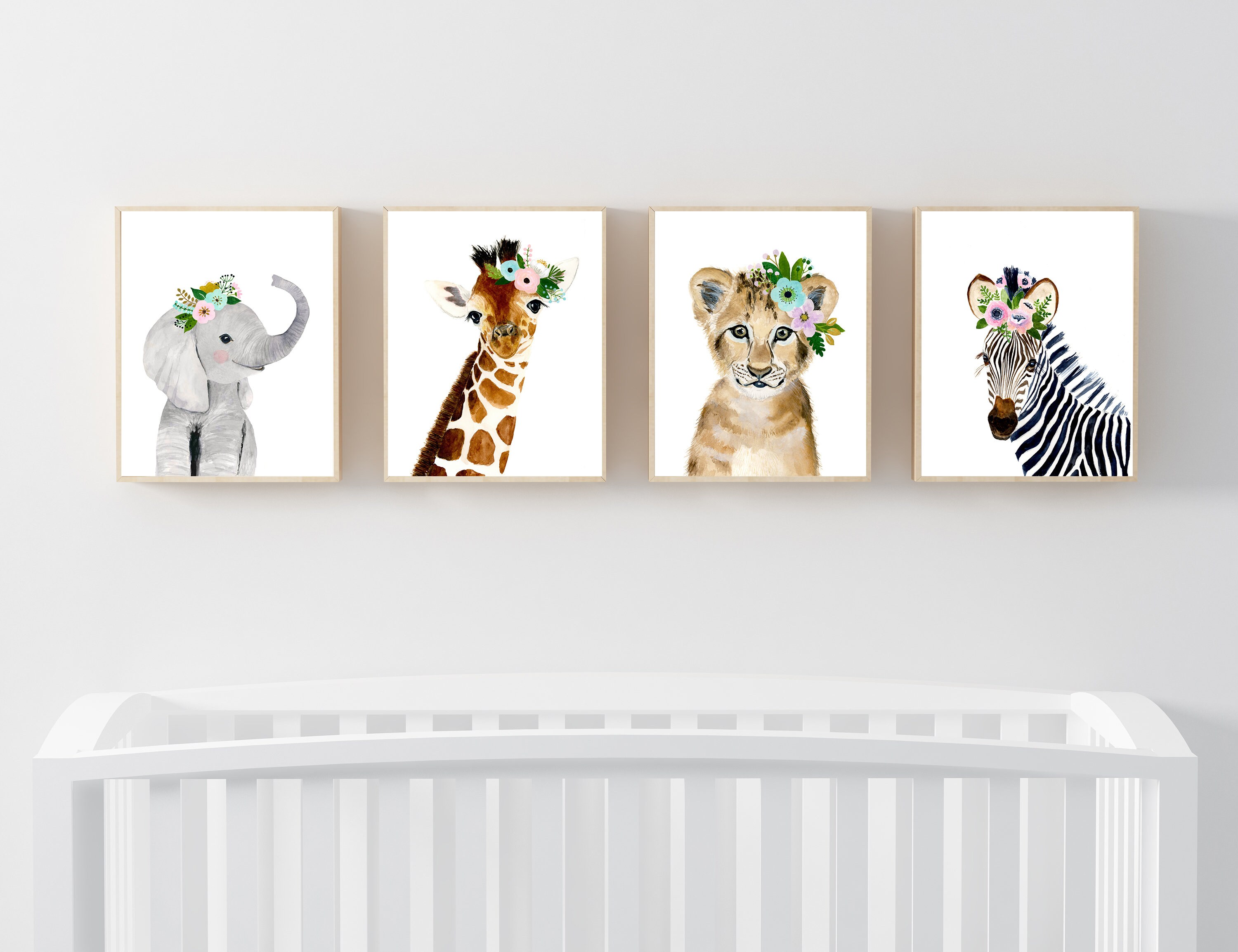 Watercolor Art & Collectibles Safari Animals Prints African Animals