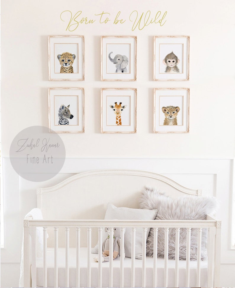 Safari Nursery Decor Jungle Nursery Prints Safari Nursery Etsy