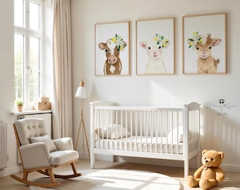 Farm Nursery Decor, Lemon Nursery Prints, Lemon Nursery Art Decor