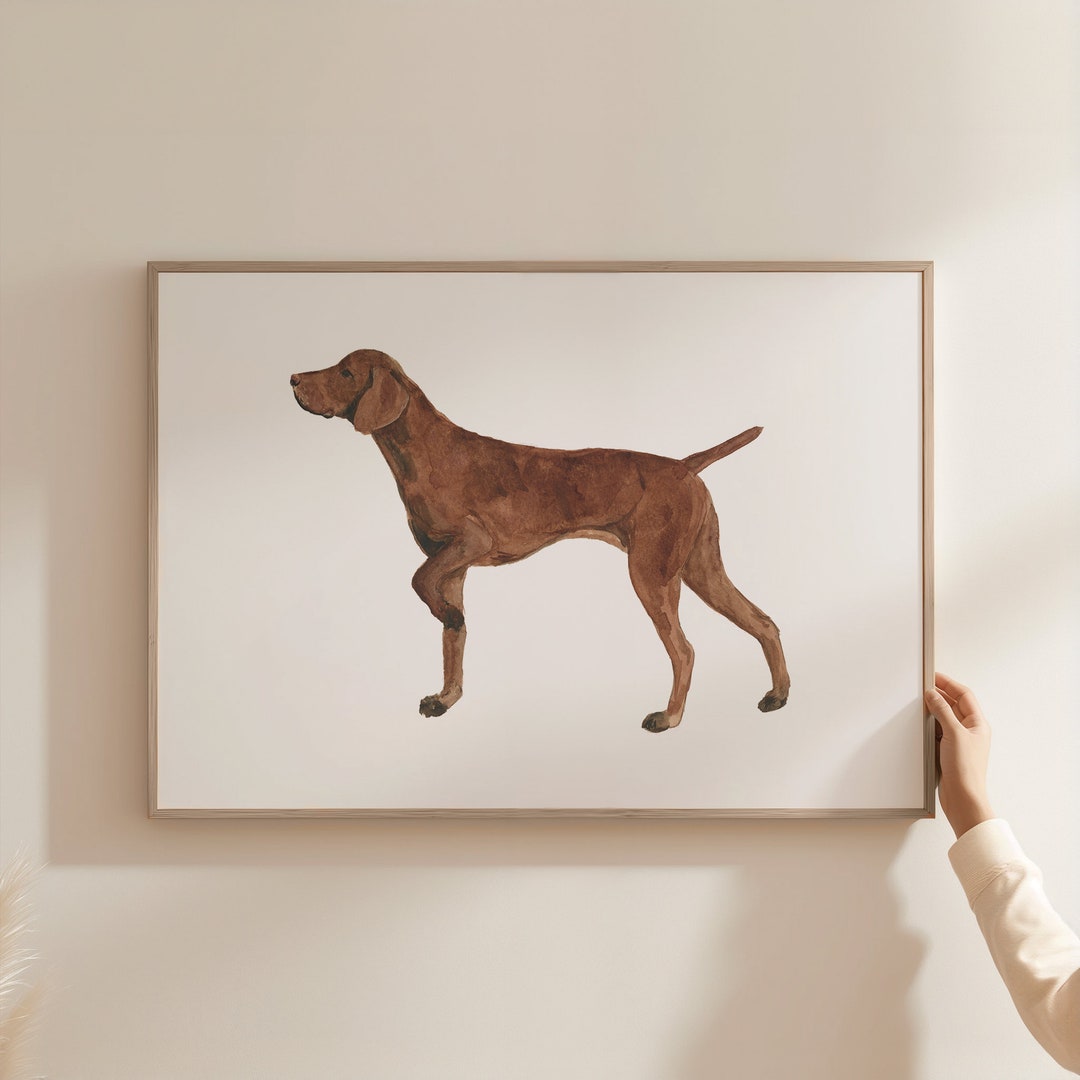German Shorthaired Pointer Art, Dog Painting, Watercolor German ...