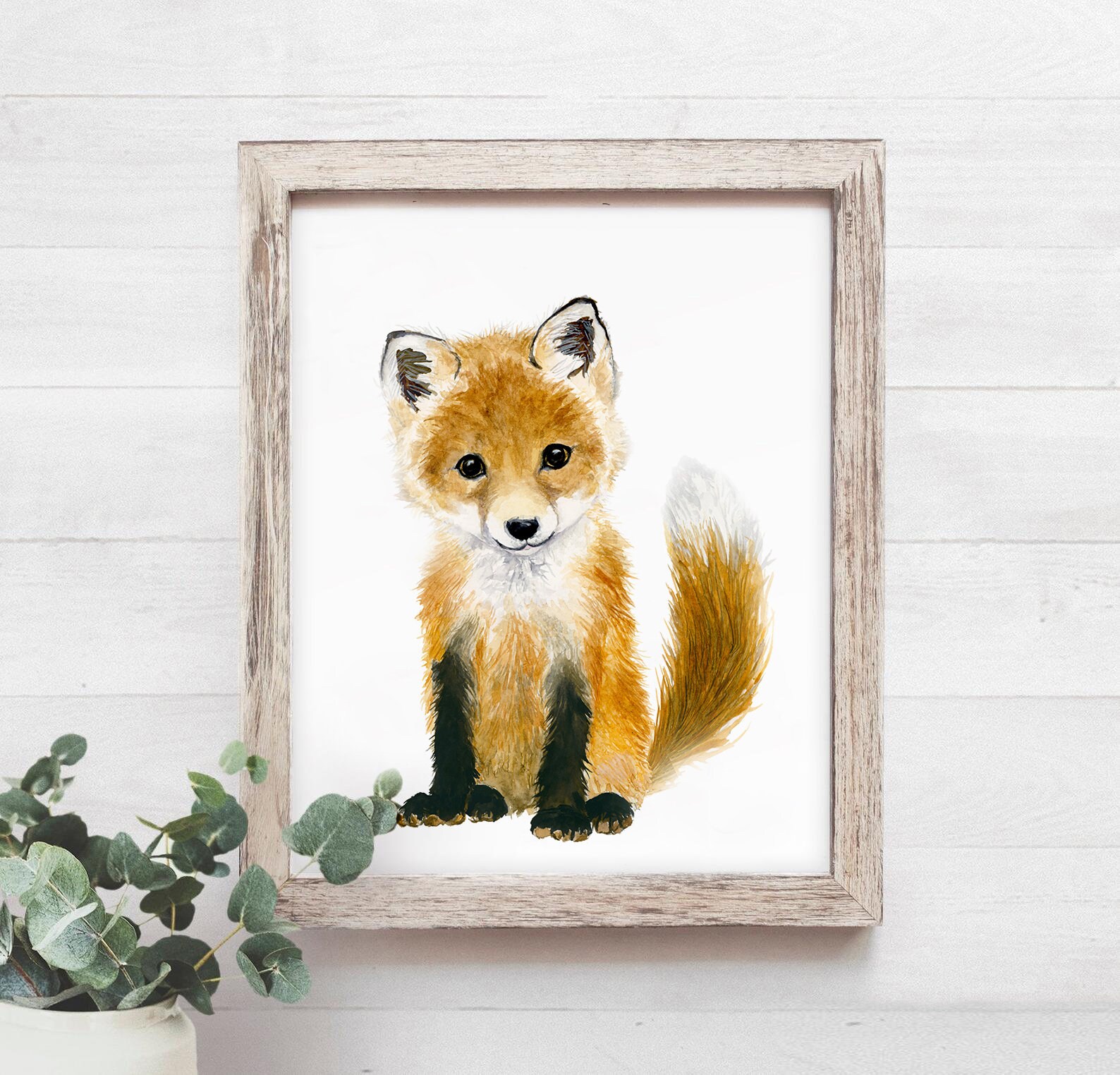 Prints Digital Prints Art & Collectibles Fox nursery poster Nordic