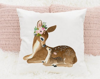 100% Cotton Sateen 26in x 26in Knife-Edge Sham Woodland Forest Animal Nordic Trees Nature Gender Neutral Nursery Deer Print Roostery Pillow Sham 100% Cotton Sateen 26in x 26in Knife-Edge Sham Woodland Forest Animal Nordic Trees Nature Gender Neutral Nursery Deer Print Roostery Pillow Sham