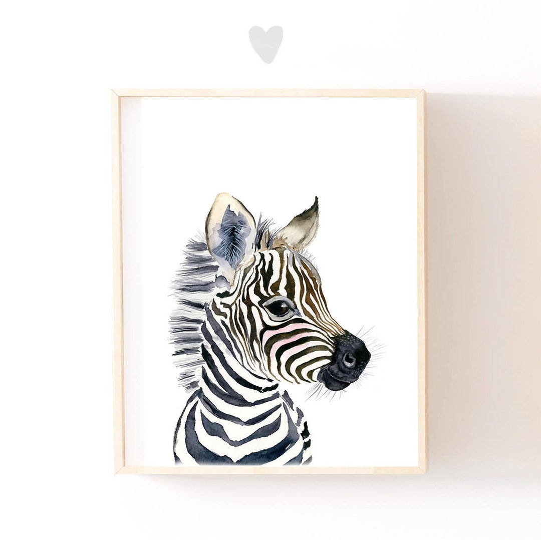 Safari Nursery Decor, Zebra Nursery Print,neutral Nursery, Zebra ... - Zebra Nursery Decor