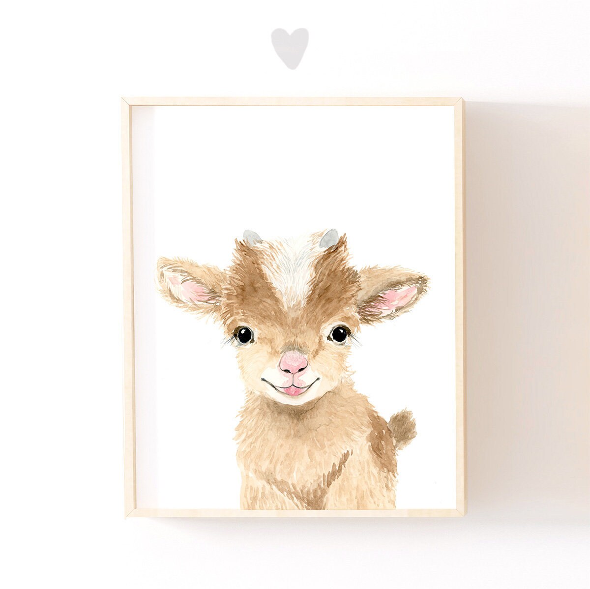 Farm Nursery Decor Nursery Baby Goat Kid Print Nursery Animal Etsy