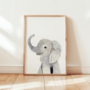 Elefant Druck, Safari Elefant Druck, Safari Bild, Baby Safari Tiere, Safari Geschenk, Safari Baby-Dusche-Geschenk