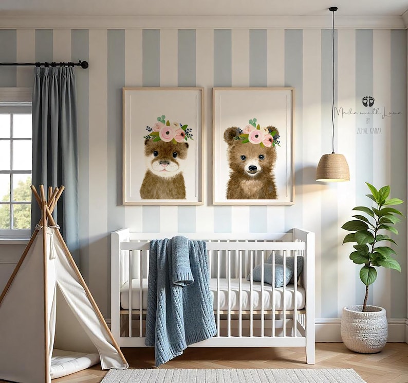 Fuchs Bild, Wald Poster, Fuchs Bild, Wald Poster, Fuchs Bild, Kinderzimmer Wandbild, Kinderzimmer Bild, Kinderzimmer Fuchs Bild, Kinderzimmer Fuchs Mädchen Zimmer Bild 4