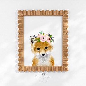 Fuchs Bild, Wald Poster, Fuchs Bild, Wald Poster, Fuchs Bild, Kinderzimmer Wandbild, Kinderzimmer Bild, Kinderzimmer Fuchs Bild, Kinderzimmer Fuchs Mädchen Zimmer Bild 3