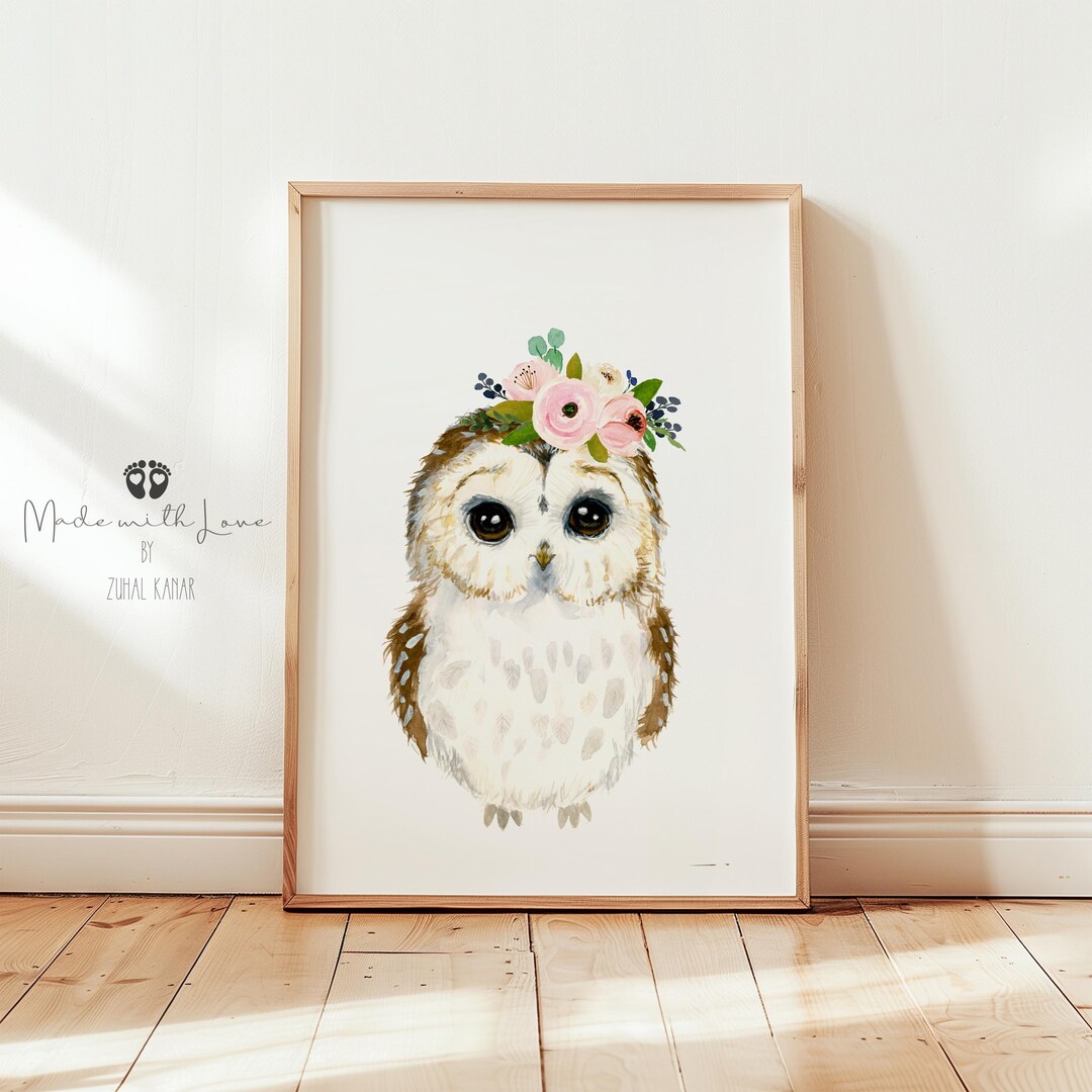 ベビーシャワーのフクロウの女の子