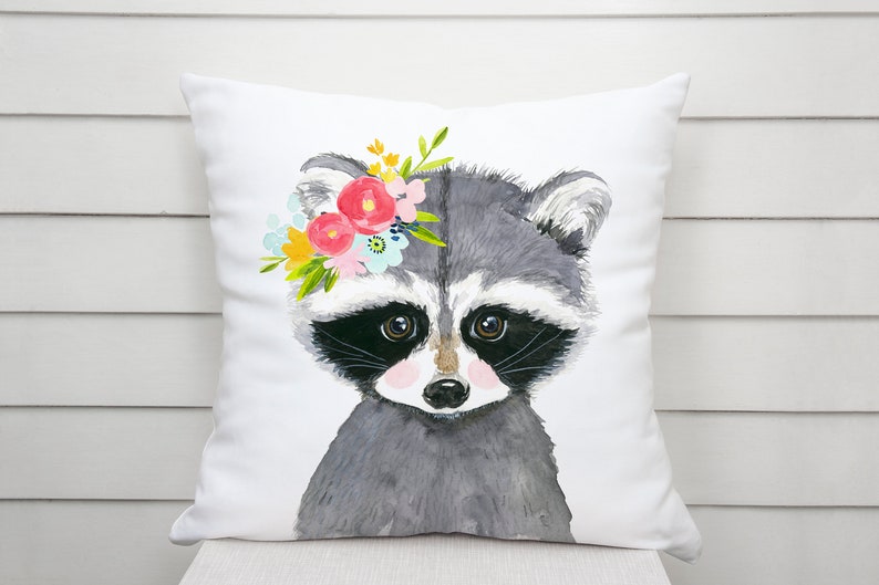 Watercolor Racoon 2 Woodland Nursery Art Animal Paintings - Etsy