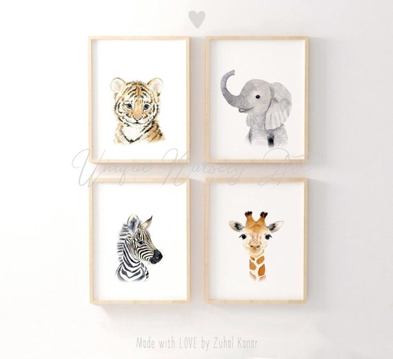 Safari Nursery Decor, Safari Nursery Prints, Jungle Nursery, Safari Nursery, Giraffe nursery, Elephant , Nursery Wall Art, Kids Room Decor