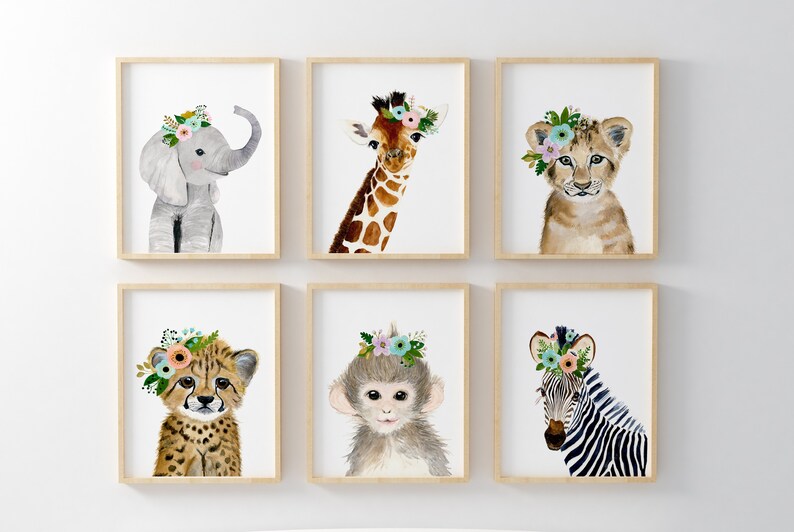 Jungle Nursery Decor Animal Nursery Prints Quote Nursery Etsy Canada