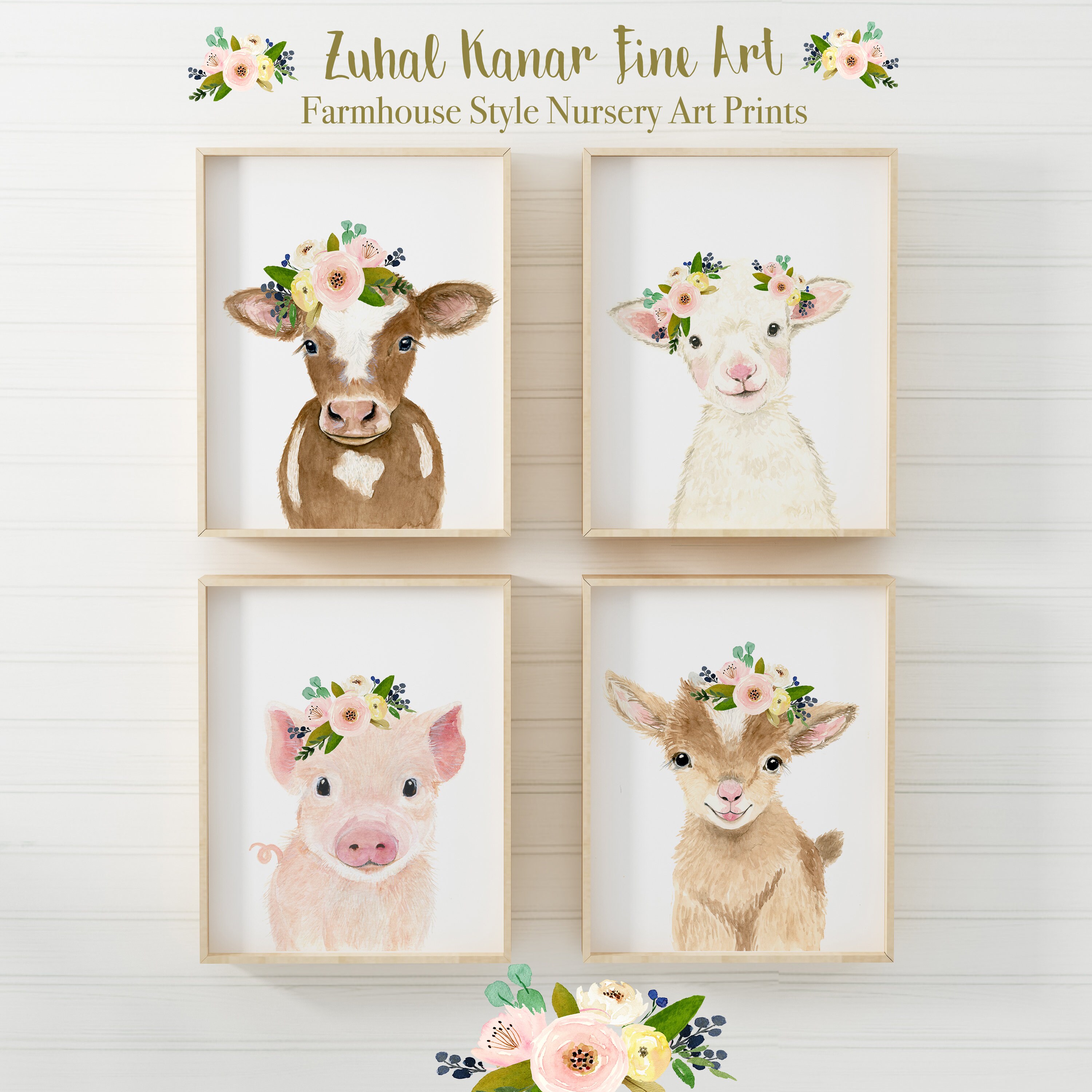 Farm nursery decor Farm Nursery prints farm animal prints cow | Etsy