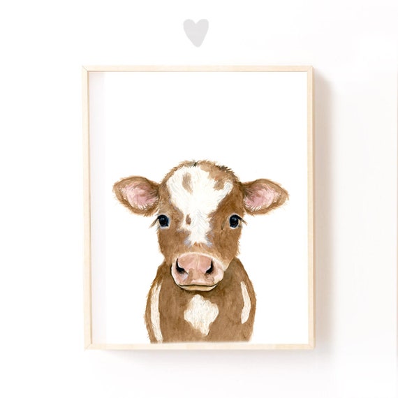 Farm Nursery Decor Cow Print Baby Animals Farm Nursery Decor Cow Print Baby, Farm Nursery Decor