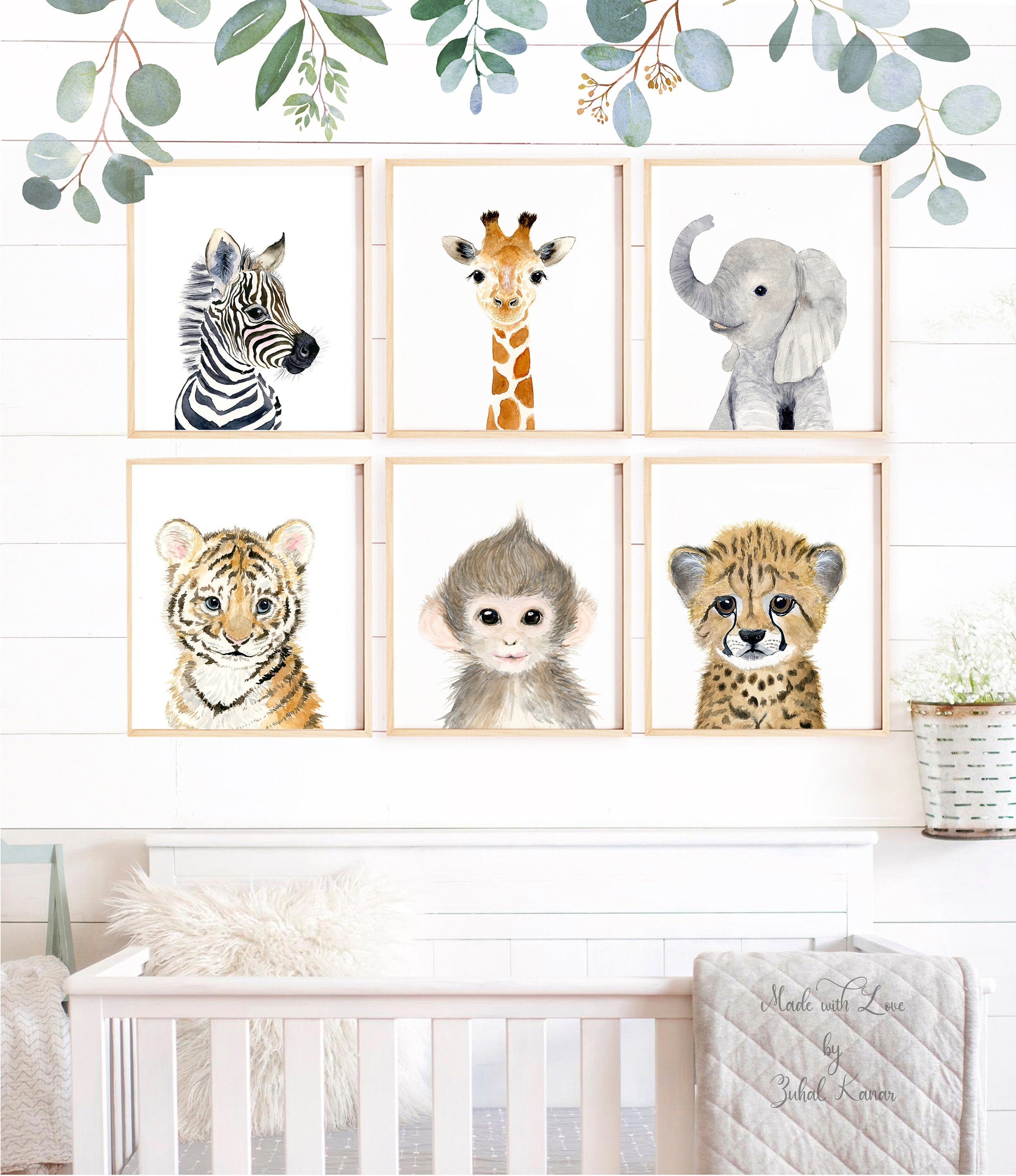 Safari prints for nursery deals