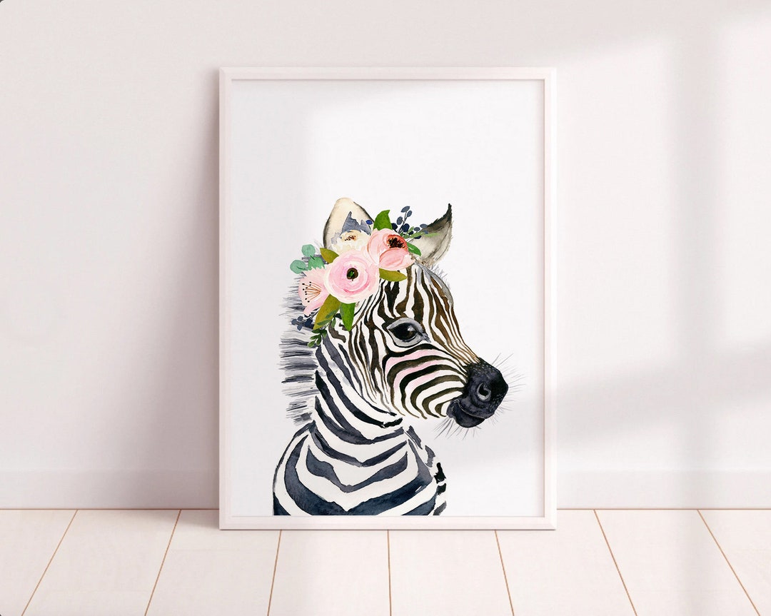Zebra Nursery Safari Nursery Decor, Baby Animals Nursery, Zebra, Nursey ...
