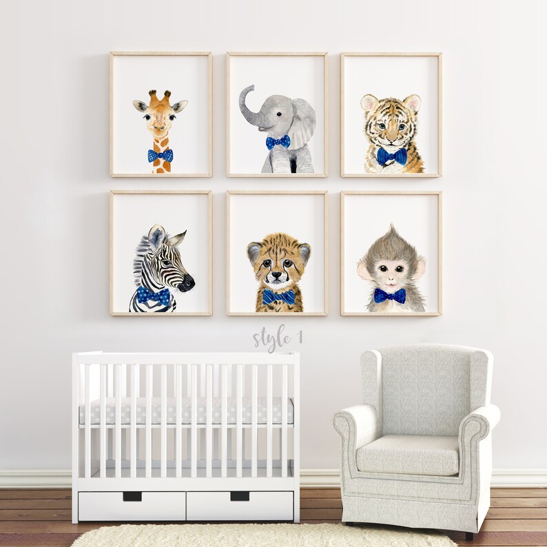 Safari Nursery Prints Nursery Wall Art Safari Nursery Gift Etsy