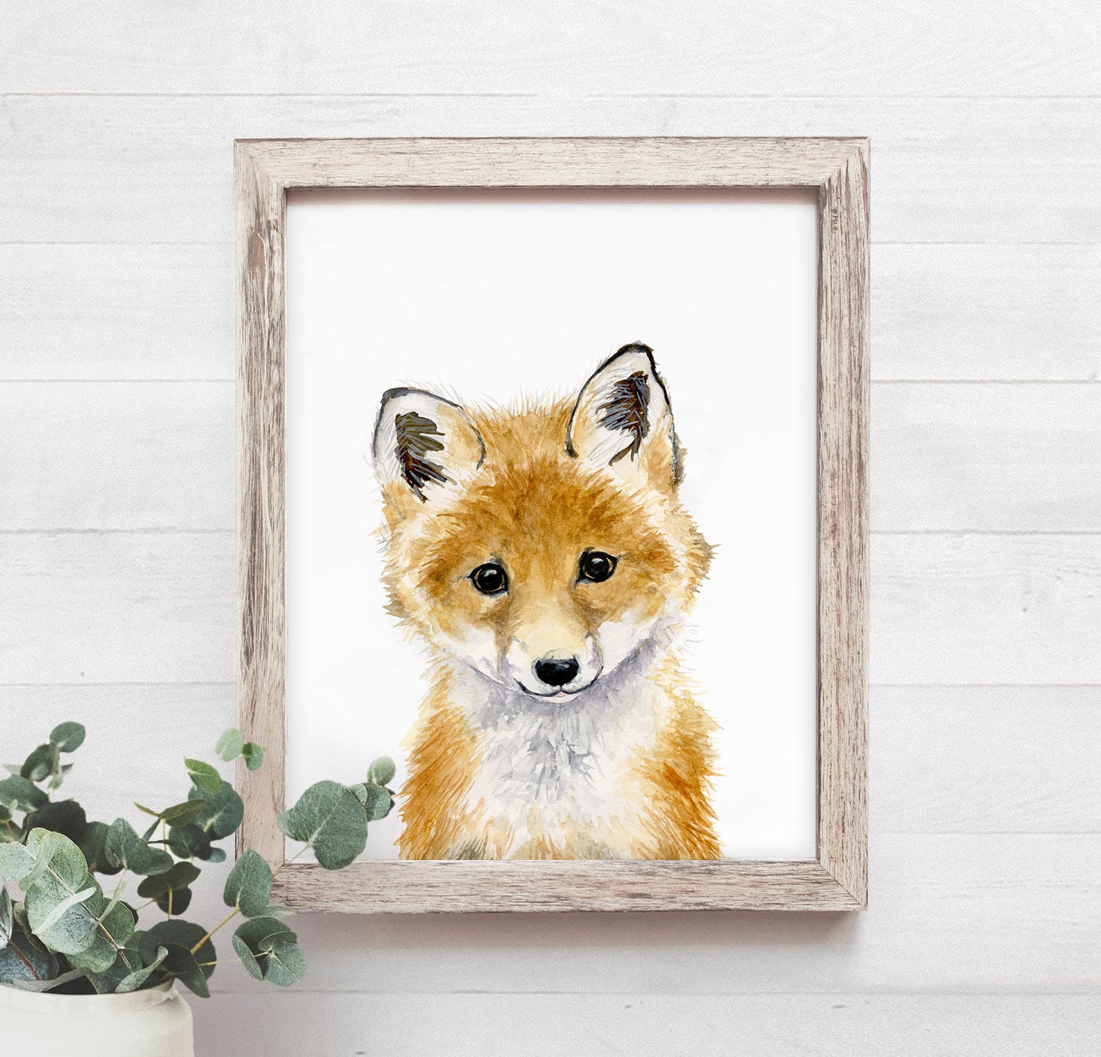 Modern Wall Art Canvas Painting Watercolor Animal Posters And Prints  Abstract Fox Wall Picture For Kids Room Decoration No Frame - Painting &  Calligraphy - AliExpress