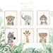 Safari Nursery Decor, Jungle Nursery Prints, Safari Nursery Art Print, Animal Art Elephant, Giraffe, Monkey, Cheetah, Lion, Zebra nursery 