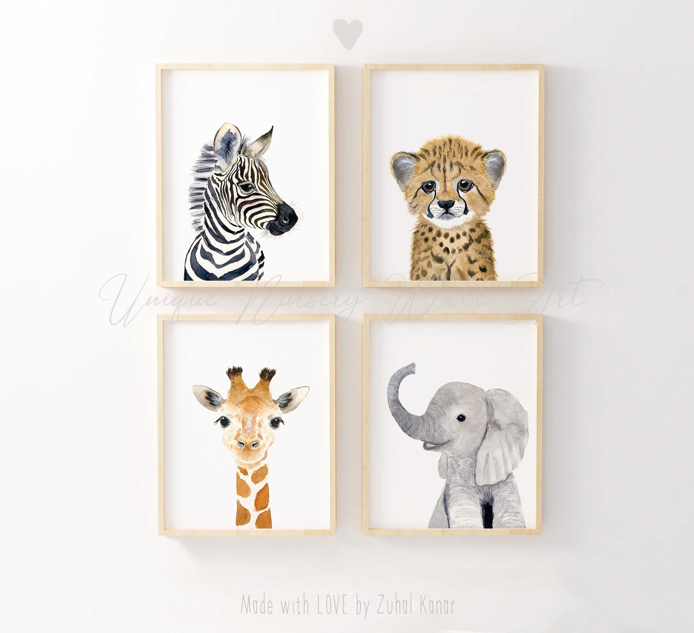 Safari wall 2025 art nursery