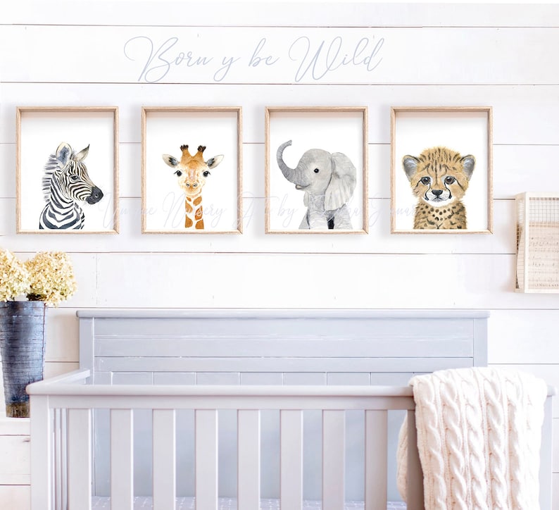 Safari Nursery Decor Safari Nursery Prints Safari Wall Art Etsy