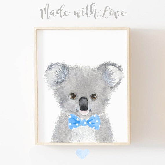 Baby Koala Print, Australian Animal, Baby Animal Prints, Baby Animals,  Koala Bear, Nursery Animals, Nursery Printable, Nursery Koala Bear