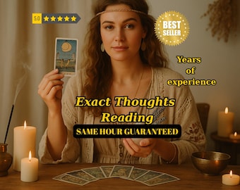 Exact Thoughts Reading | Same Hour Guaranteed | Love, Feelings, Intentions, Psychic Insight, Relationship Tarot Reading | BUY 2 GET 1 FREE