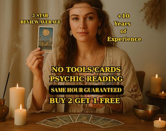 Psychic Reading Same Hour Guaranteed – No Tools, No Cards – Honest & Accurate Love, Life, Career, Spiritual Guidance | BUY 2 GET 1 FREE