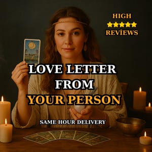 Same Hour Channeled Love Letter: Psychic Tarot Reading