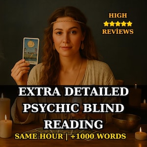 Extra Detailliertes Blind Psychic Reading: Intuitive Anleitung & Spirituelle Beratung