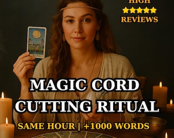 Personalized Magic Cord Cutting Ritual: Bad Energy & Hex Removal (PDF Report)