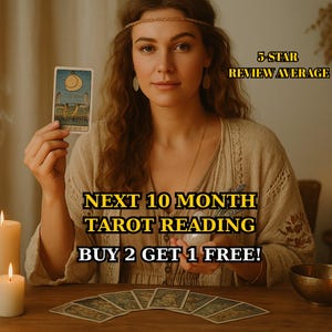 Toekomstige paranormale voorspellingen van 10 maanden | Tarotkaarten lezen | Lezen over spirituele liefde en relaties | Levering op hetzelfde uur | Gemiddelde waarde