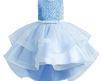 Custom Sequin Tulle Dress for Girls – Birthday Party & Special Occasion Princess Gown