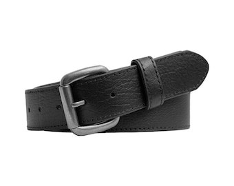 Hidden Zipper Leather Money Belt: Handmade Cowhide Travel Gift