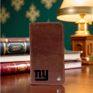 Personalized Leather Wallet, Football Players, Custom Leather Wallets, Football Team, NFL, Sports Fans, Unique Thanksgiving Day Gift for Him