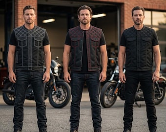 Downside Moto Mesh Men's Motorcycle Vest, Anniversary, Birthday Vests, Gift for Him, Father, Dad, Husband, Boyfriend, Gifts for Rider, Biker